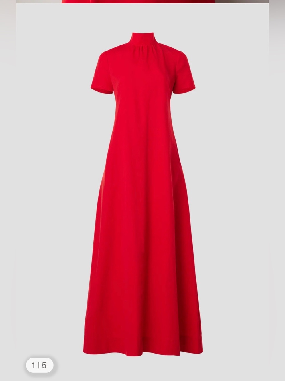 STAUD ILANA POINSETTIA MAXI DRESS RED COLOR SIZE M NWT